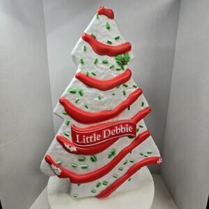 Little Debbie Christmas Tree Cake Blow Mold LED Lighting 22 Inches Tall